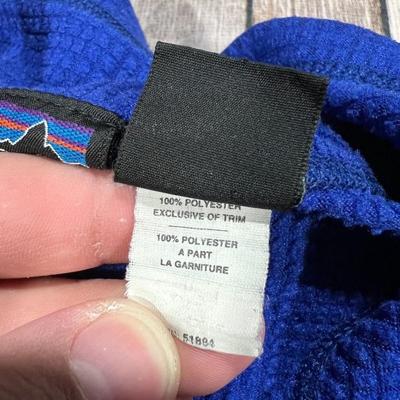 VTG Patagonia Regulator R1 Flash Pullover XL Blue USA Made Baselayer 40100 READ - Picture 5 of 10